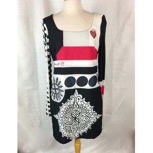 Desigual head turning dress with mandala sz 42/10
